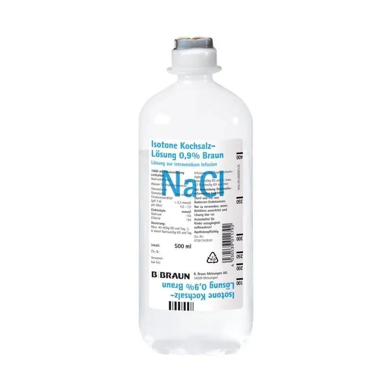 Saline Solution 0.9% 500 ml, B. Braun